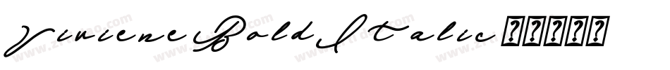 Viviene BoldItalic字体转换